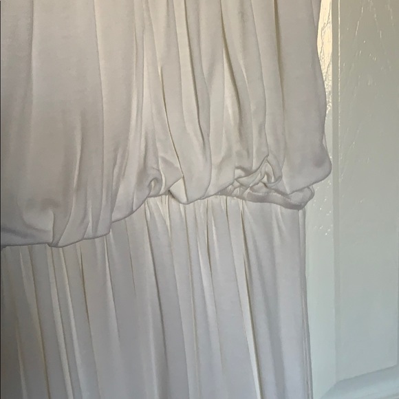 BCBG long white jersey knit dress - Picture 7 of 8